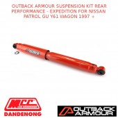 OUTBACK ARMOUR SUSPENSION KIT REAR EXPD FITS NISSAN PATROL GU Y61 WAGON 1997+